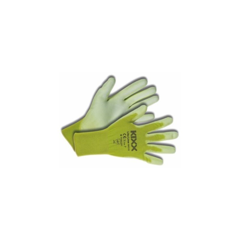Kixx handschoenen Like Lime maat 9