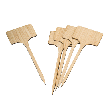 Plaatetiket bamboe H 14,5 cm (5st.)