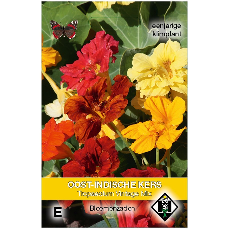 Tropaeolum majus 'Vintage Mix' -zaden- Tropaeolum majus 'Vintage Mix' -zaden-