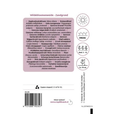 Wildebloemenweide - voor zandgrond Wildebloemenweide - voor zandgrond