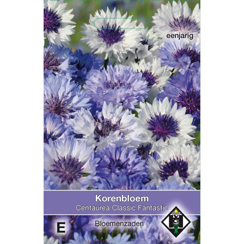 Centaurea cyanus 'Classic Fantastic' -zaden- Centaurea cyanus 'Classic Fantastic' -zaden-