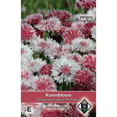 Centaurea cyanus 'Classic Romantic' -zaden-