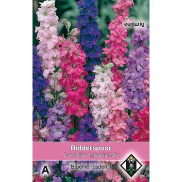 Consolida ajacis 'Imperial Mix' -zaden-