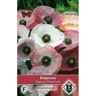 Papaver rhoeas 'Parelmoer' -zaden-