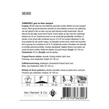 Tuinboeket in geur en kleur -zaden- Tuinboeket in geur en kleur -zaden-