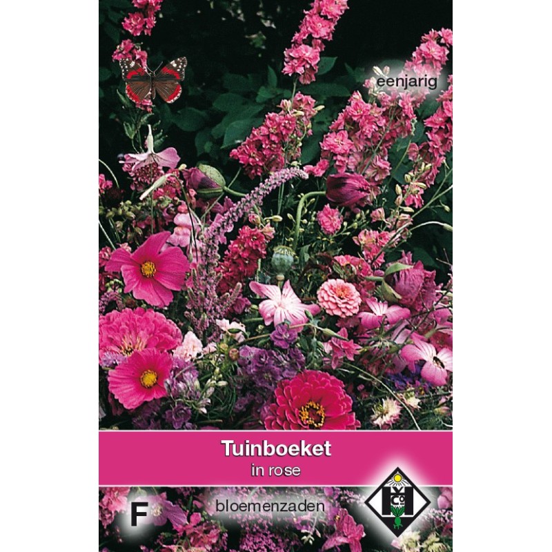 Tuinboeket in roze -zaden- Tuinboeket in roze -zaden-