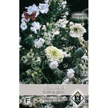 Tuinboeket in wit en groen -zaden-
