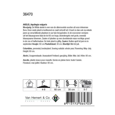 Aquilegia vulgaris -zaden- Aquilegia vulgaris -zaden-