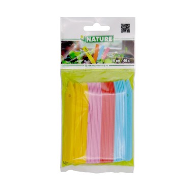 Steeketiketten gekleurd (40st.) Steeketiketten gekleurd (40st.)