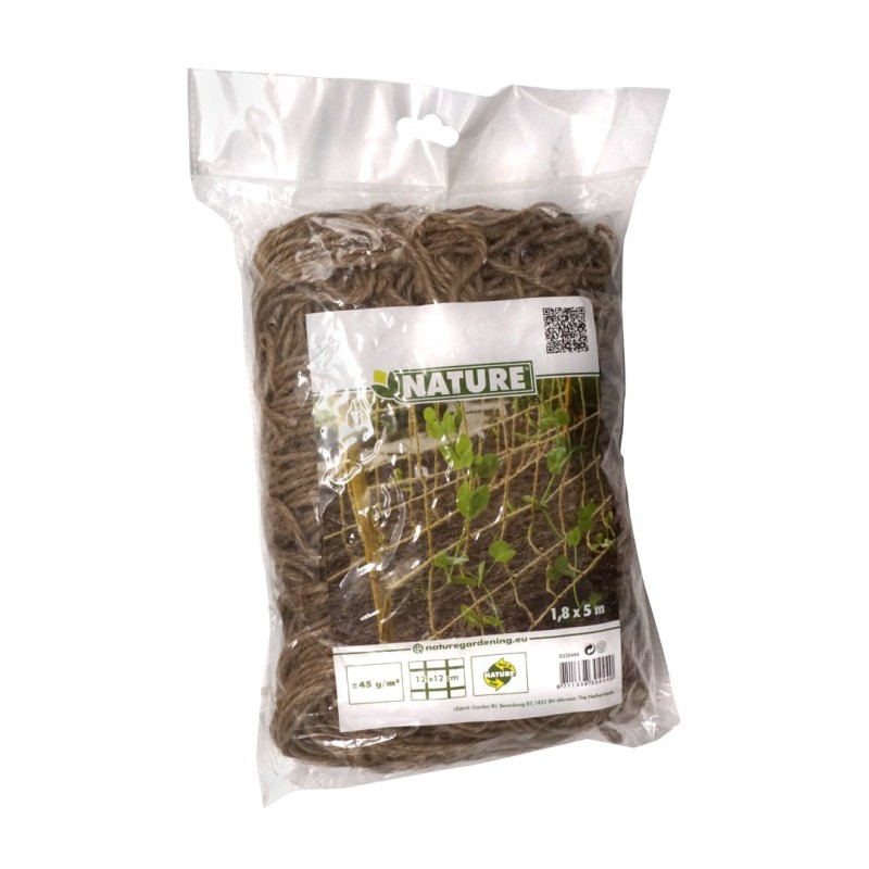 Klim- en geleidenet jute 1,8 x 5m Klim- en geleidenet jute 1,8 x 5m