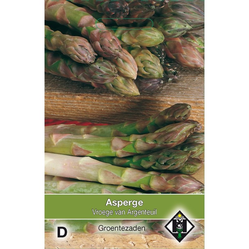 Asperge, Asparagus officinalis 'Vroege van Argenteuil' -zaden- Asperge, Asparagus officinalis 'Vroege van Argenteuil' -zaden-