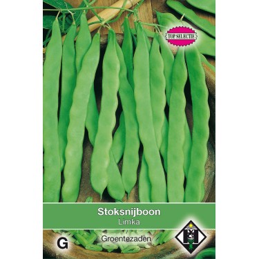 Stoksnijboon, Phaseolus vulgaris 'Limka', 60 gr. -zaden-