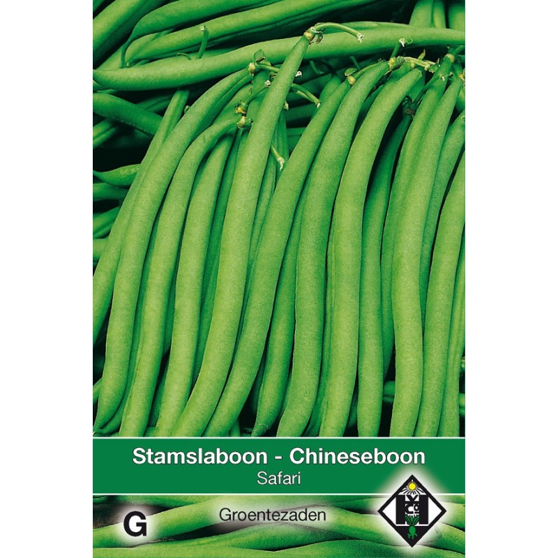 Stamslaboon, Phaseolus vulgaris 'Safari', 30 gr. -zaden- Stamslaboon, Phaseolus vulgaris 'Safari', 30 gr. -zaden-