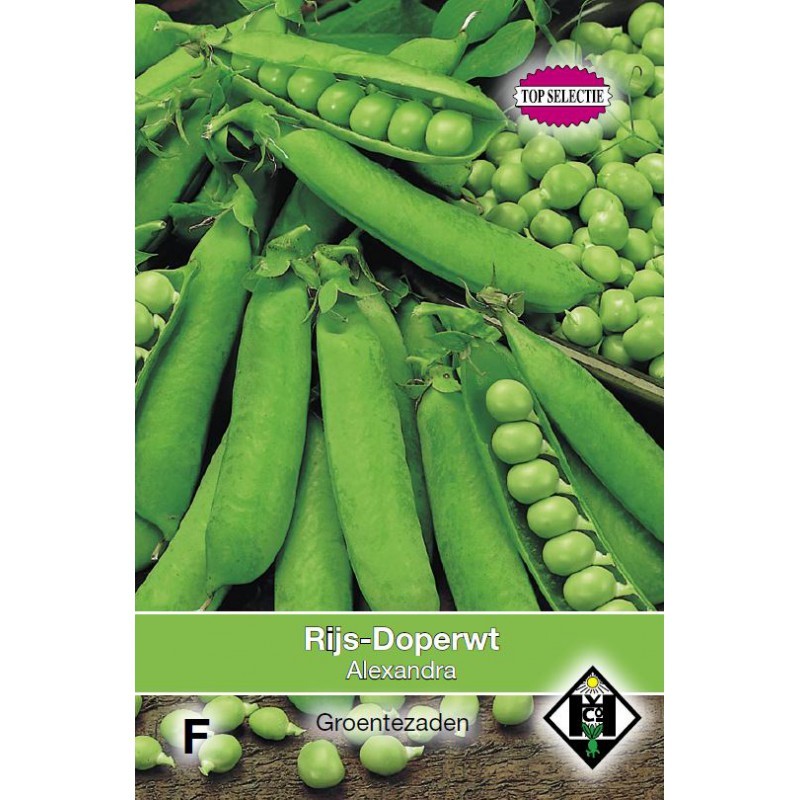 Rijsdoperwt Alexandra, 50 gr. -zaden- Rijsdoperwt Alexandra, 50 gr. -zaden-