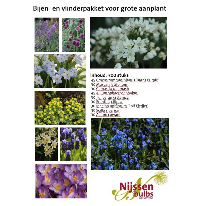 Bijenpakket voor de grote aanplant - 300 stuks. Bijenpakket voor de grote aanplant - 300 stuks.