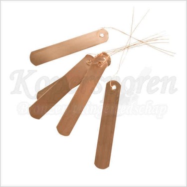 Plantlabel van koper, 10 stuks