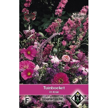 Tuinboeket in roze