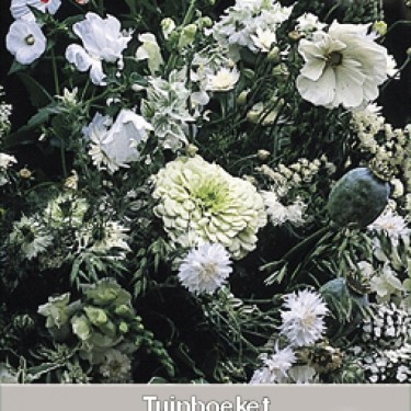 Tuinboeket in wit en groen Tuinboeket in wit en groen