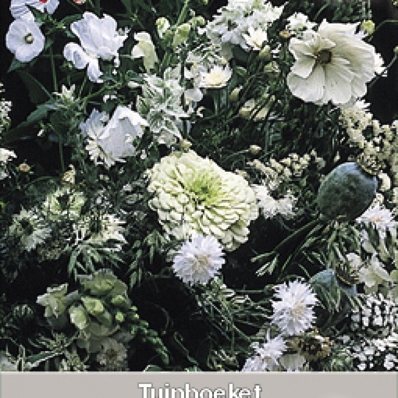 Tuinboeket in wit en groen Tuinboeket in wit en groen