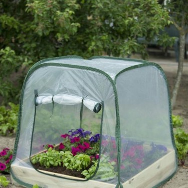 Pop-up kas voor een vierkante-meter-tuin